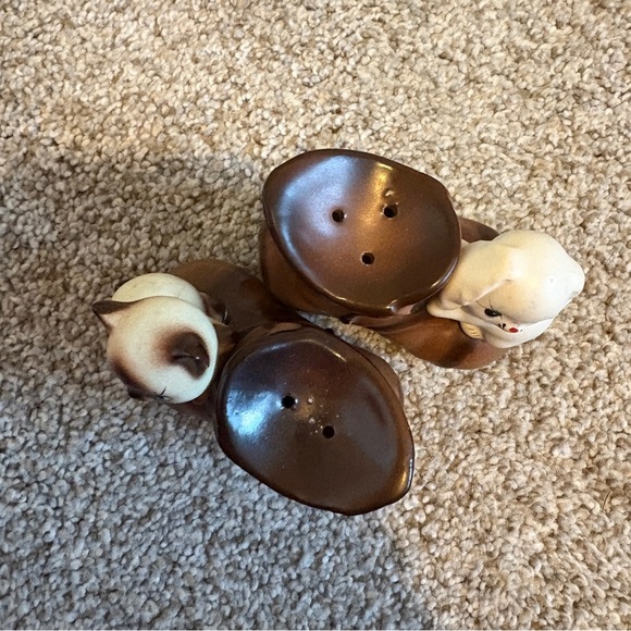 Vintage Salt Pepper Cat & Dog in Boots, made in Japan, bottes avec chat et chien - Picture 6 of 9